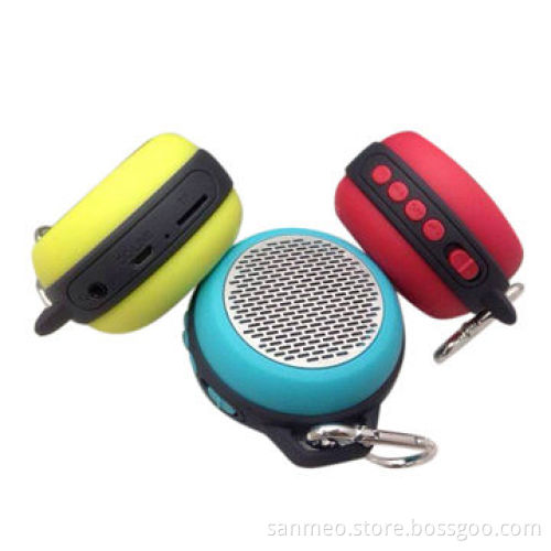 Mini Bluetooth speaker with key chain, small size, can be used for MP3, mobile phones and computer